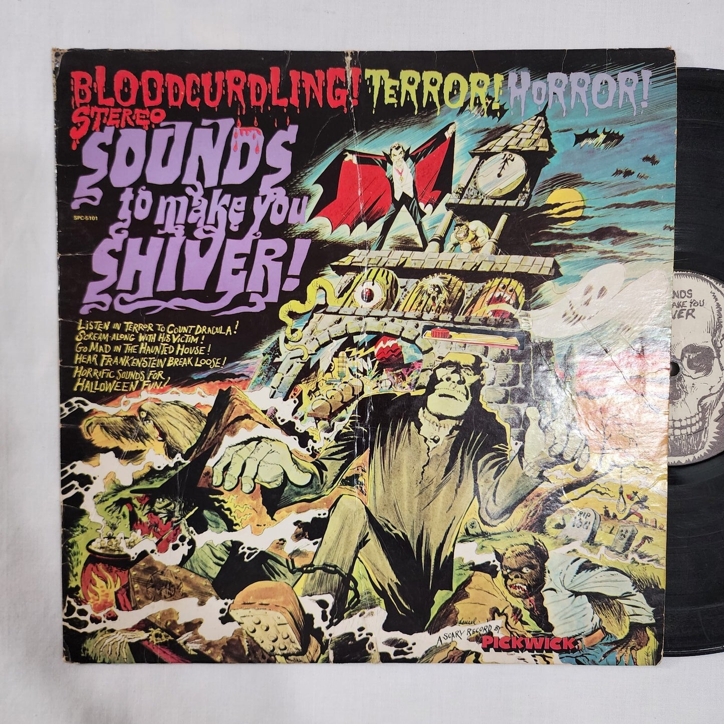 Sounds That Make You Shiver Pickwick Monster LP Vinyl  Scratches / Wear