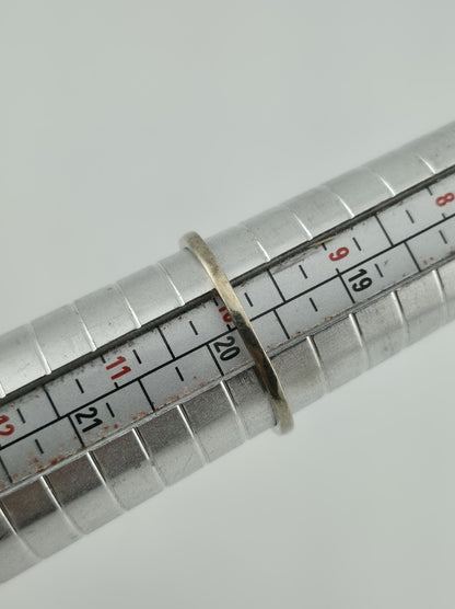 925 Sterling Silver Ring Clear CZ Stone Rectangle Cut Size 10 Stackable