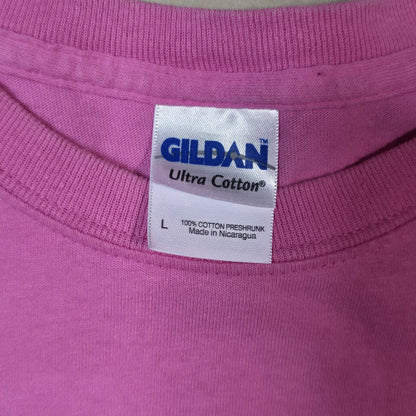 Vintage V for Vegetarian Shirt Men’s Large Pink Graphic Slogan Tee Y2K Vegan