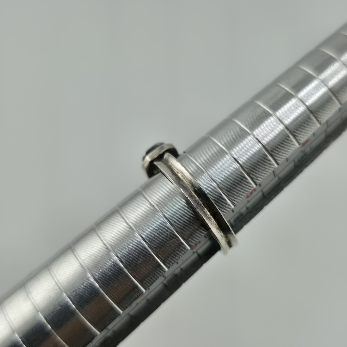 925 Sterling Silver Ring Yellow Gemstone Rectangle  Sz 5.75 Vintage