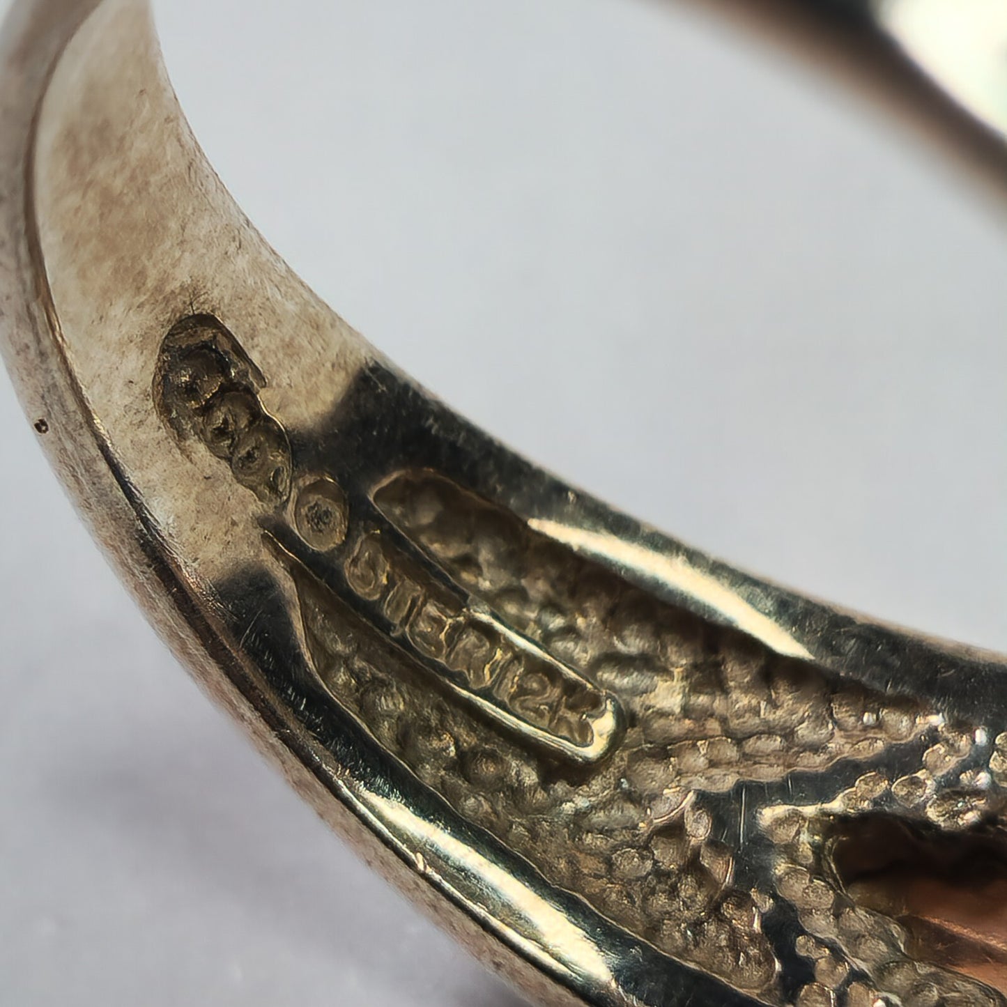 Black hills Ring 925 Sterling Silver 12k Rose Yellow Gold blue lapis Fancy 10