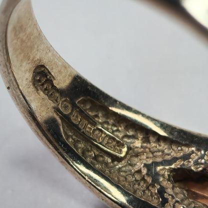 Black hills Ring 925 Sterling Silver 12k Rose Yellow Gold blue lapis Fancy 10