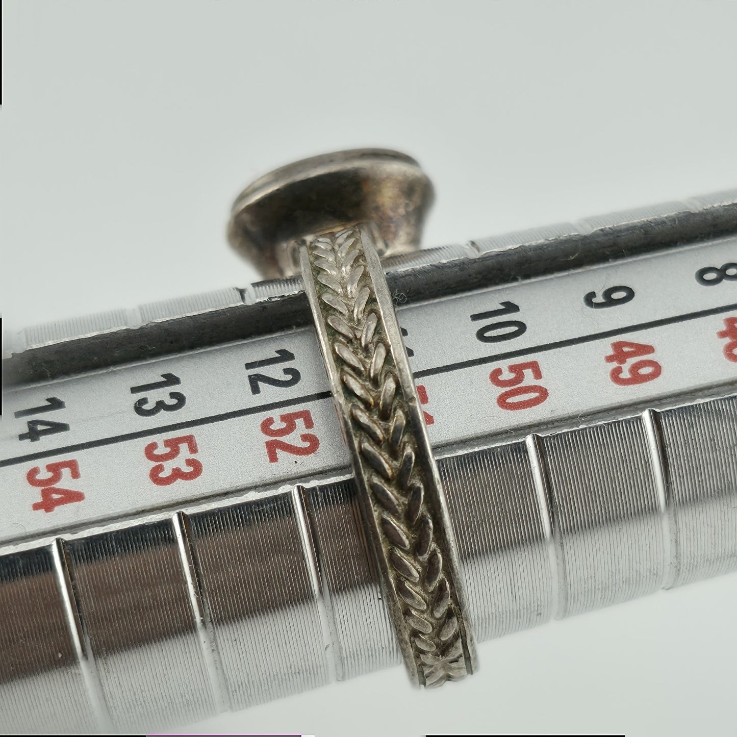 SeidenGang Ring Sterling Aquamarine Blue Stone Size 5.75 Patina