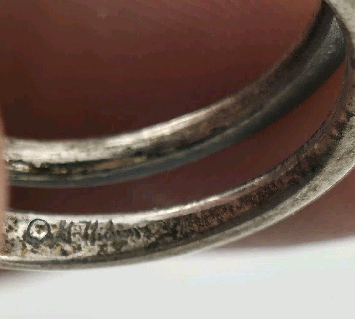 Ring Sterling Silver MCM MODERN contemporary Artisan Organic Minimalist Size 6.5
