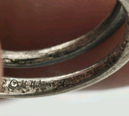 Ring Sterling Silver MCM MODERN contemporary Artisan Organic Minimalist Size 6.5
