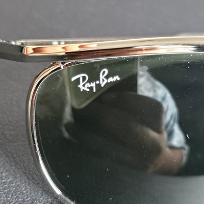 Ray-Ban Olympian I Deluxe RB3119M 003/31 Sunglasses Silver 62-18 With Case