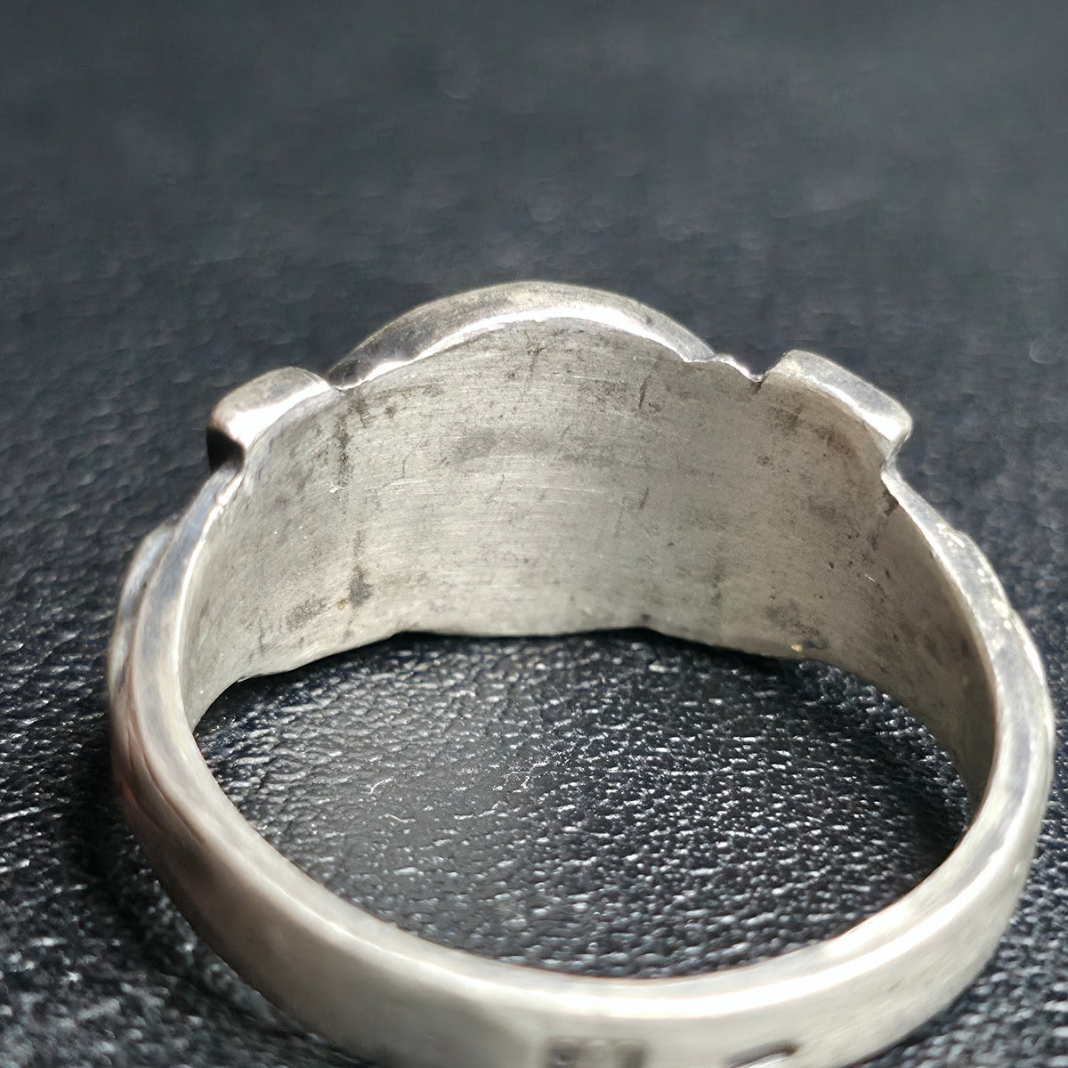 Vintage Third Reich SA Feldherrnhalle Honor Ring .900 Silver Wolfsangel 11