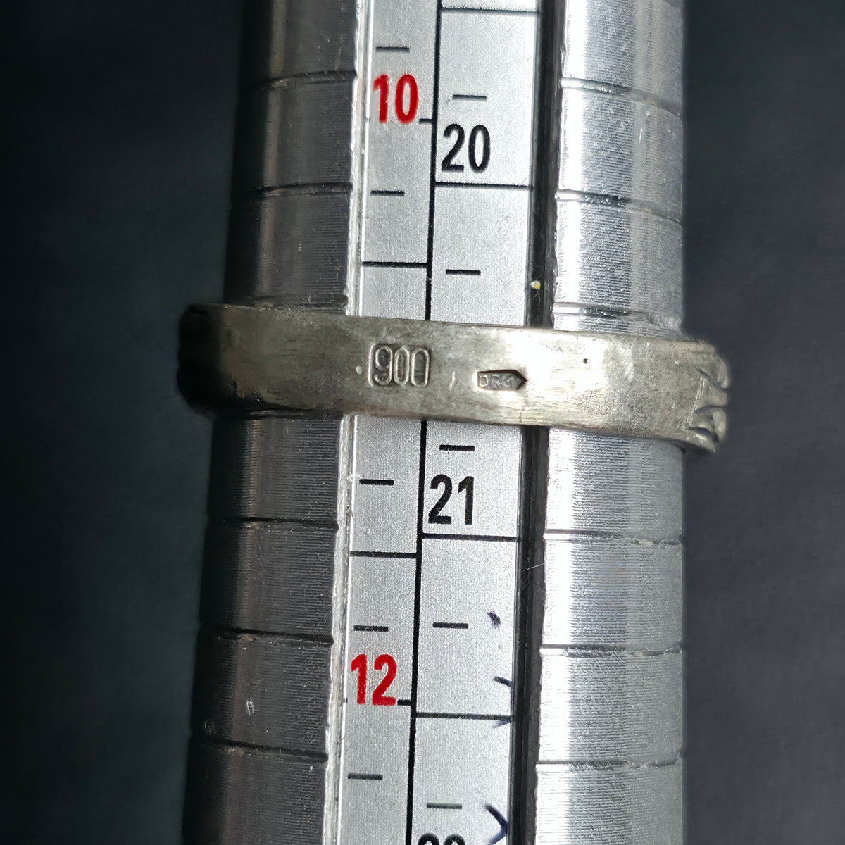 Vintage Third Reich SA Feldherrnhalle Honor Ring .900 Silver Wolfsangel 11