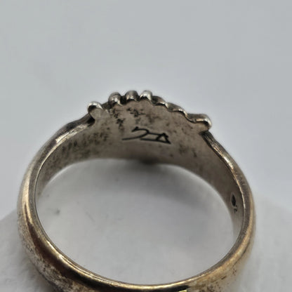 Frederick Grove Eternity Handshake Ring 925 Sterling Silver Size 10 London