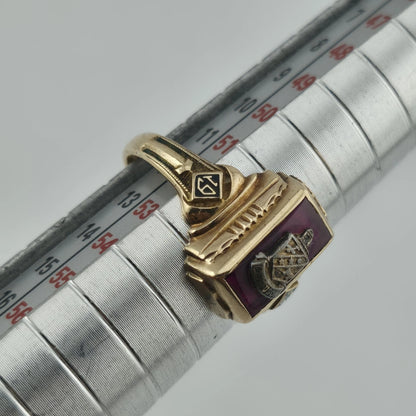 Ferguson 1953 Class Ring 10K Yellow Gold Balfour Size 6.25 Vintage