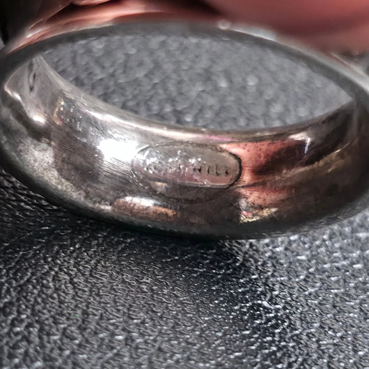 Sterling Silver 925 Ornate Spinner Band Ring Filigree Size 8