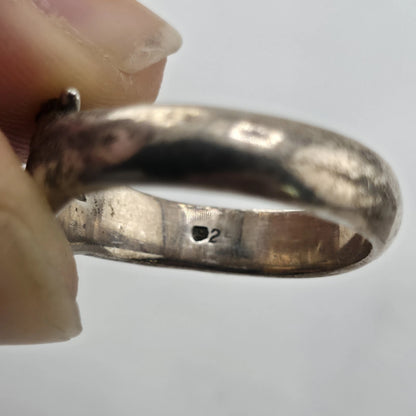 Frederick Grove Eternity Handshake Ring 925 Sterling Silver Size 10 London