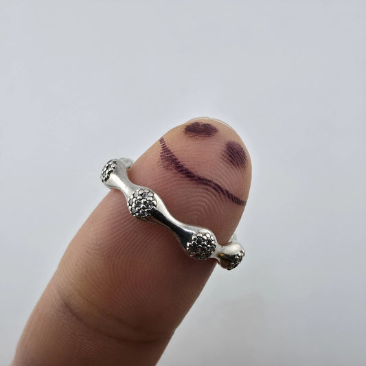 Pandora Pave LovePods Ring Size 9 Sterling Silver CZ Modern Designer 925 ALE