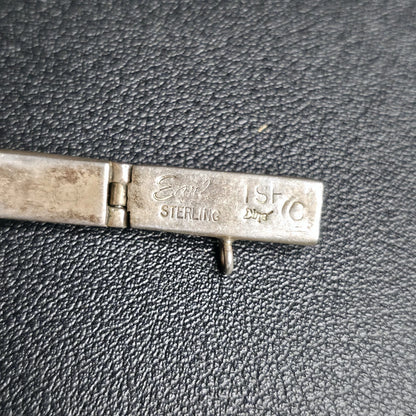Earl Plummer Navajo Sterling Silver Opal Inlay Watch Bracelet Native American