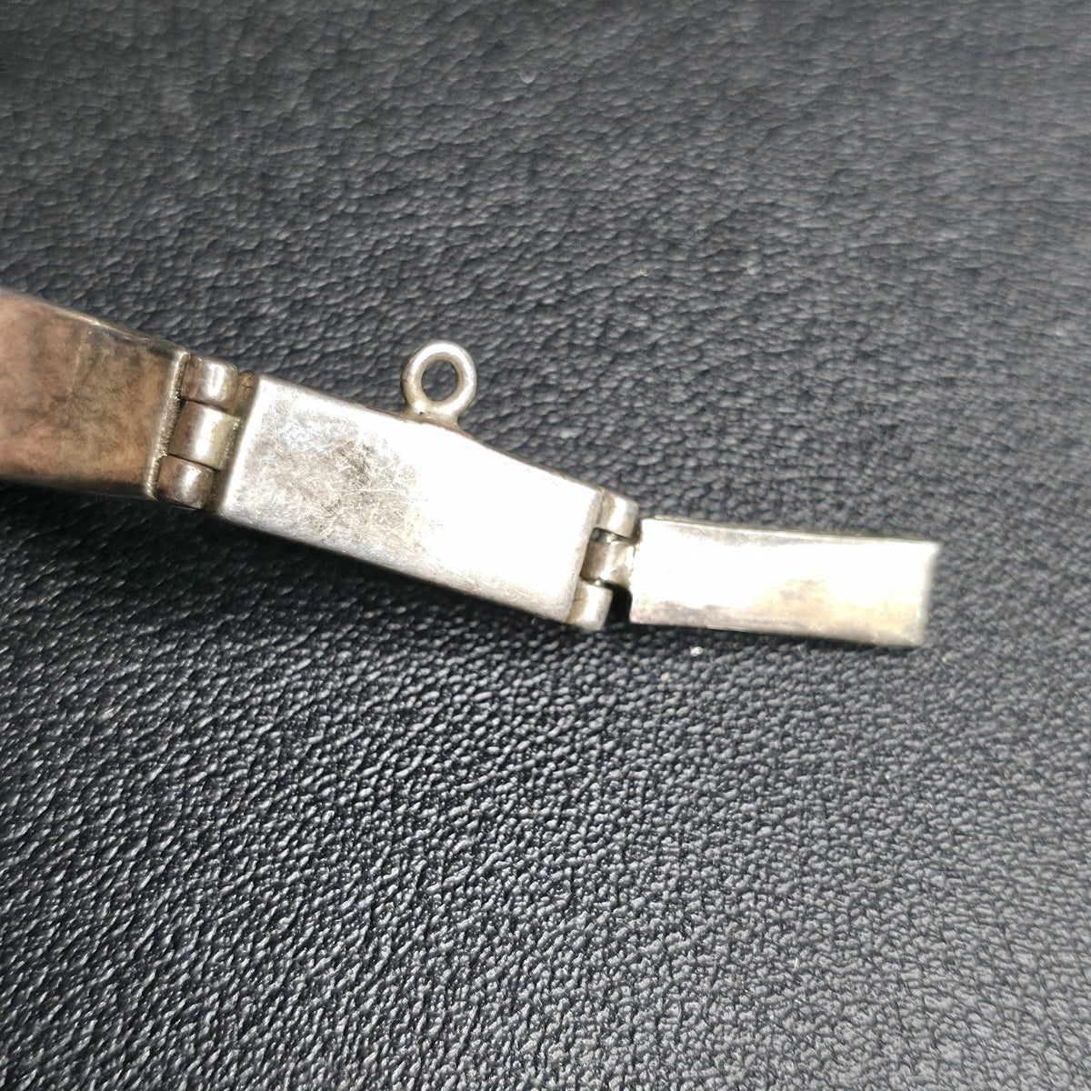 Earl Plummer Navajo Sterling Silver Opal Inlay Watch Bracelet Native American