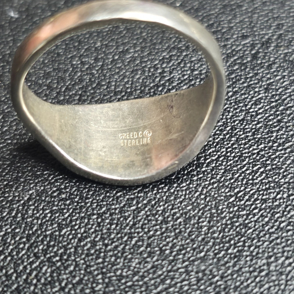 Creed C Sterling Silver Holy Spirit Angel Religious Ring Catholic Size 8 Vintage