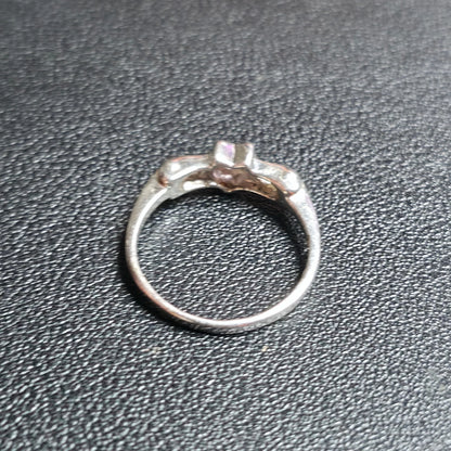 Sterling Silver 925 Pink Star Ring Size 9 Celestial Promise Ring