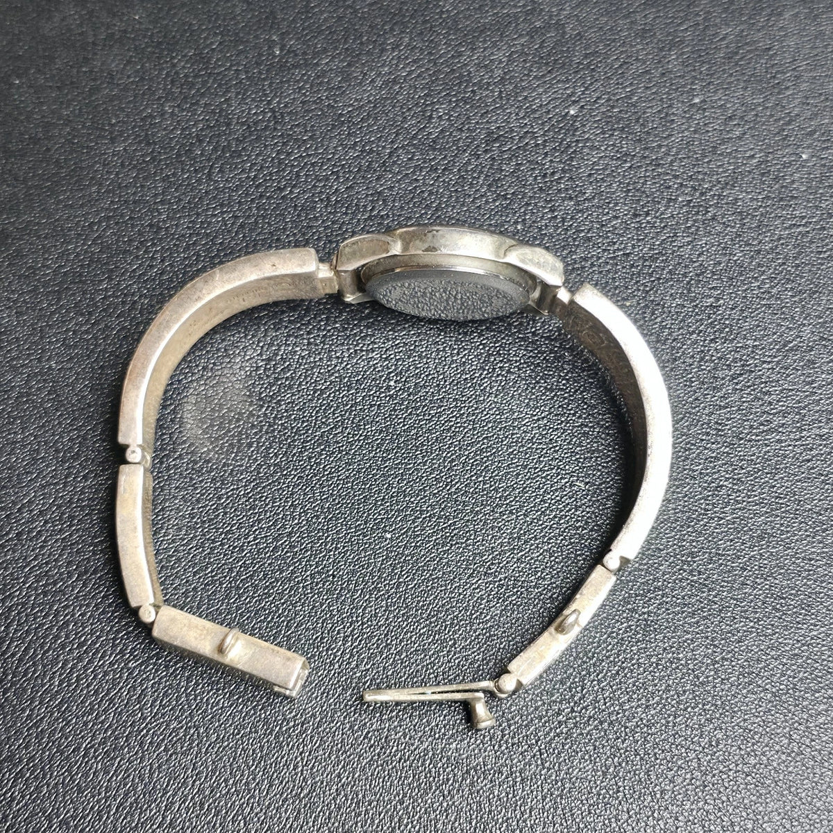 Earl Plummer Navajo Sterling Silver Opal Inlay Watch Bracelet Native American