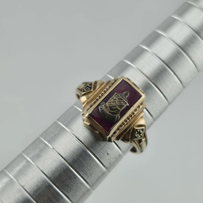 Ferguson 1953 Class Ring 10K Yellow Gold Balfour Size 6.25 Vintage