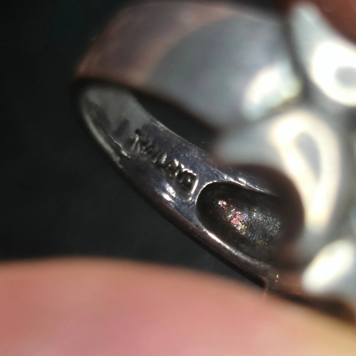 Sterling Silver 925 S Shape Cross Shins Style Ring Size 8 Scroll Flourish