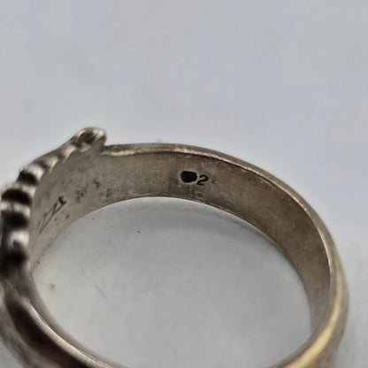 Frederick Grove Eternity Handshake Ring 925 Sterling Silver Size 10 London