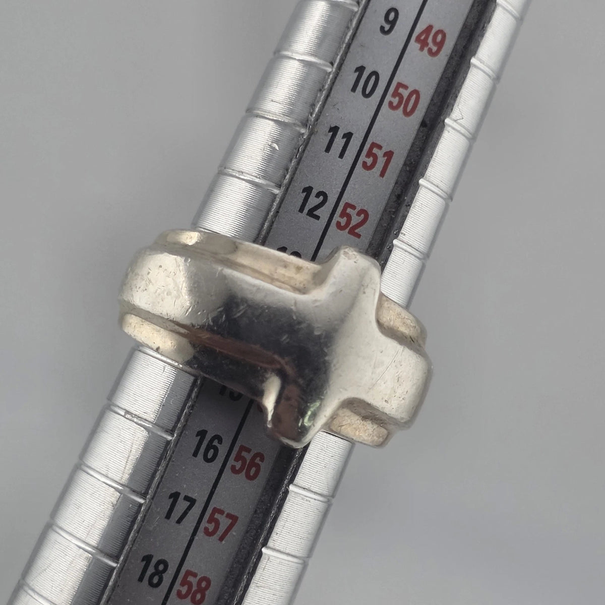 RLM Studio Robert Lee Morris Sterling Silver Cross Ring Size 7 Chunky 925