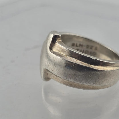 RLM Studio Robert Lee Morris Sterling Silver Cross Ring Size 7 Chunky 925