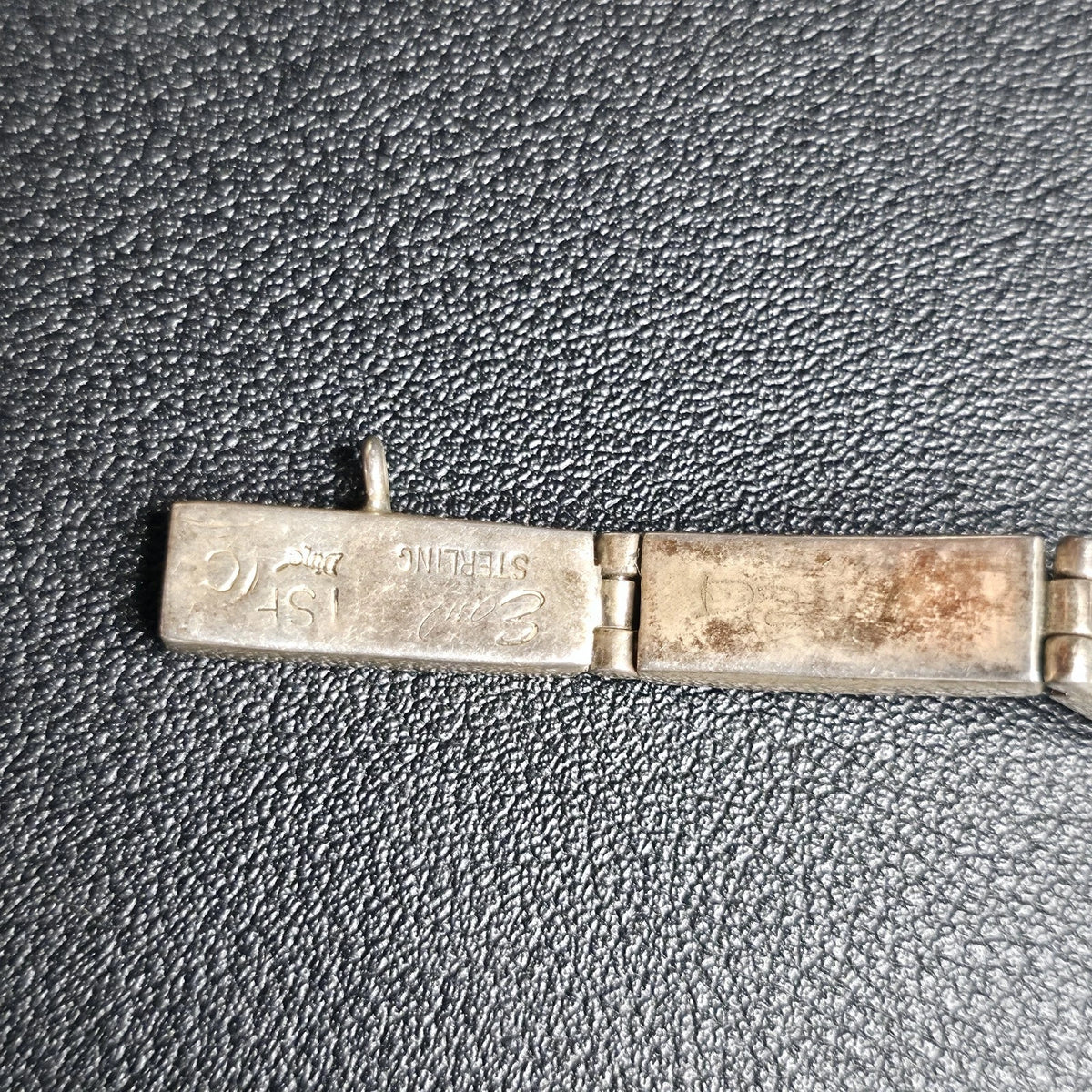 Earl Plummer Navajo Sterling Silver Opal Inlay Watch Bracelet Native American
